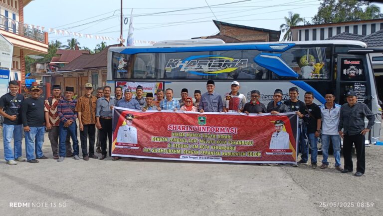 Niniek Mamak dari 8 Suku Nagari Kinari Kunjungi LAM Kota Pekanbaru Selama Tiga Hari
