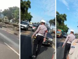 Dipimpin AKP Carmin, S.H: Polsek Cikarang Utara Gerak Cepat Atasi Tumpahan Oli di Jalur SGC-Lemah Abang