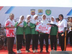 DANDIM 0620/KABUPATEN CIREBON TURUT MERIAHKAN HUT BHAYANGKARA KE-79 MELALUI OLAHRAGA BERSAMA