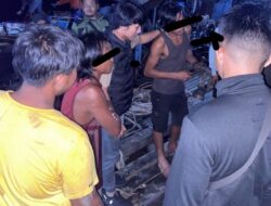 Pekerja Tambang Emas Ilegal PETI Diringkus Tim Gabungan  di Sungai Kapuas