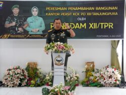 Penambahan Bangunan Kantor Persit KCK PD XII/Tpr di Resmikan Pangdam