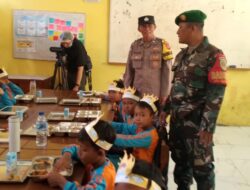 Babinsa dan Bhabinkamtibmas Sunyaragi Bersinergi Monitor Program Makan Bergizi Gratis di SDN Karangjalak 2