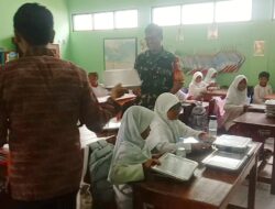 Babinsa Kelurahan Karyamulya Laksanakan Monitoring Program Makan Bergizi Gratis di SDN Majasem II