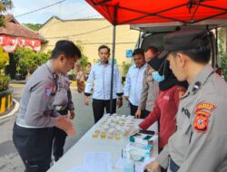Puluhan Personel Polresta Cirebon Jalani Tes Urine