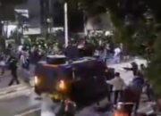 Viral!! Mobil Rantis Polisi Diduga Lindas Ojol Saat Bubarkan Demo di Pejompongan