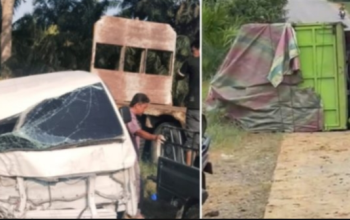 Laka Lantas di Ukui Libatkan Truk Modifikasi Diduga Pengangkut BBM Ilegal