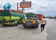 Polresta Cirebon Tertibkan Parkir Liar Truk dan Pedagang Kaki Lima di Sekitar Gerbang Tol