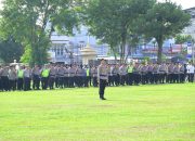 Polda Jambi melaksanakan Apel Persiapan Pengamanan Malam Natal Tahun 2025 di Lapangan Hijau Mapolresta Jambi