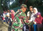 Babinsa Kalijaga Dampingi Baksos MBG untuk Edukasi Gizi Masyarakat.