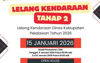 Pemkab Pelalawan Gelar Lelang Kendaraan Dinas Tahap II, Penawaran Dibuka 8–15 Januari 2026