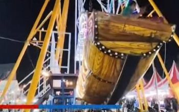 Wahana Kora-Kora di Kisaran Timur Alami Insiden