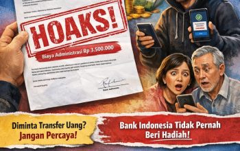 Waspada Modus Penipuan Berkedok Surat Pencairan Hadiah Mengatasnamakan Bank Indonesia