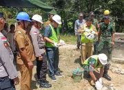 Laksanakan Zoom Ground Breaking, Dandim 1209/Bengkayang Letakkan Batu Pertama Jembatan Garuda