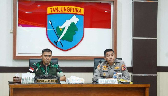 Perkuat Sinergitas, Pangdam XII/Tpr Terima Kunjungan PKDN Sespimti Polri Dikreg ke-35