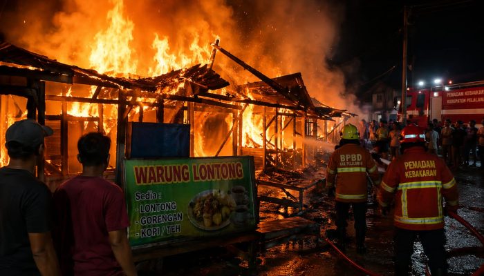 Warung Sarapan Lontong di Pangkalan Kuras Ludes Terbakar, Ini Kronologinya